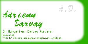 adrienn darvay business card